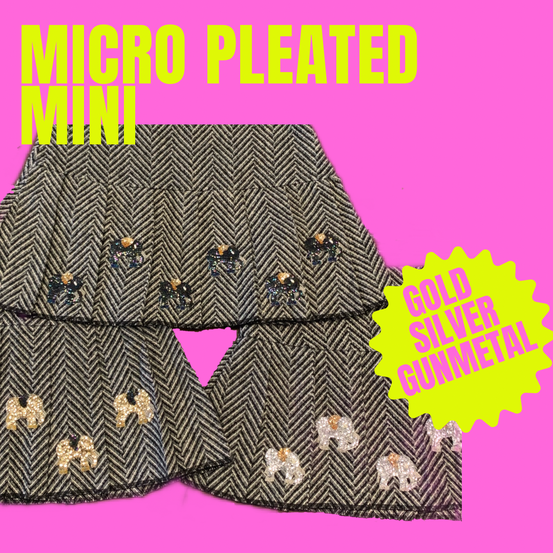 Micro Pleated Miniskirt